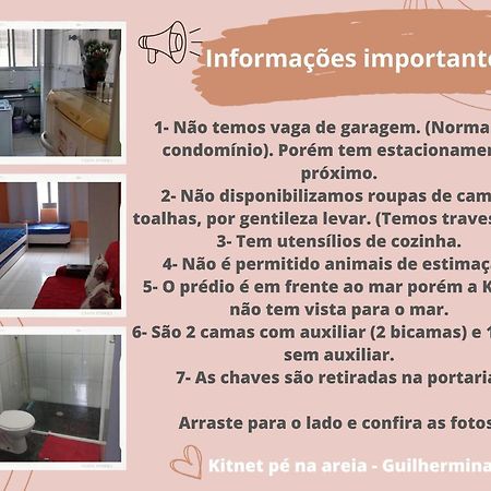 Kitnet pé na areia- Guilhermina Praia Grande  Esterno foto